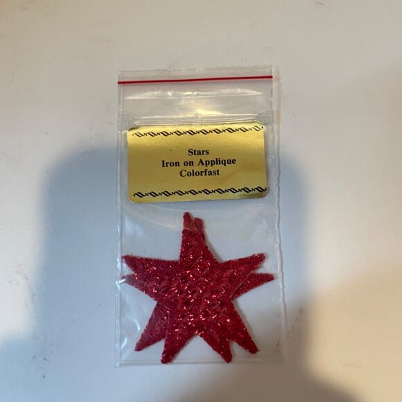 Handmade Sequin Magic Poinsettia Collar and Heart Note, Stars and Leaf Gold Red - Picture 7 of 12